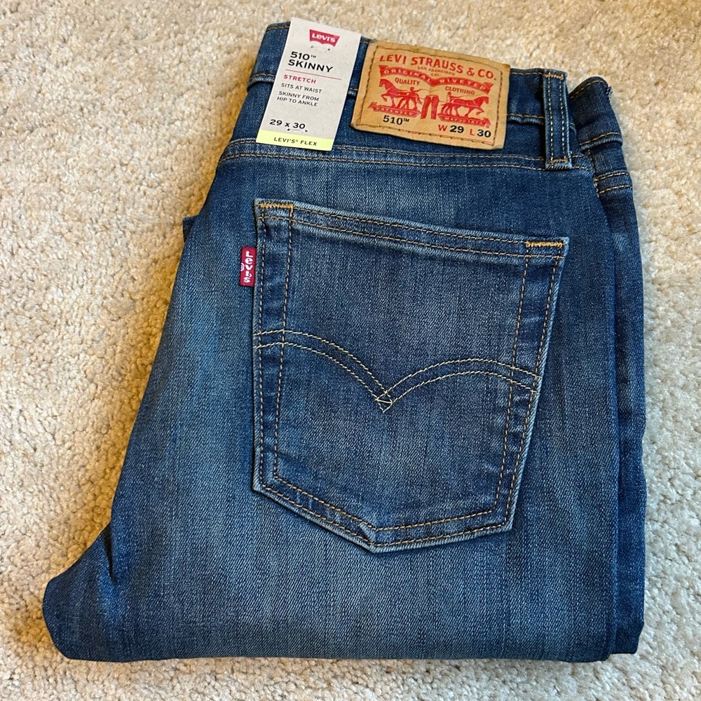 Levis 510 skinny jeans (29x30) NWT